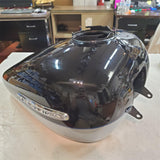 Harley FLHT Electra Glide Standard Midnight Pearl Barracuda Silv Fuel Tank Ultra