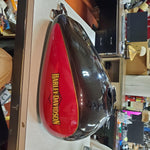 2011 Harley FLHX Street Glide Ember Red Merlot Sunglo Pale Gold Stripe Fuel Tank