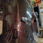 2011 Harley FLHX Street Glide Ember Red Merlot Sunglo Pale Gold Stripe Fuel Tank