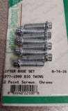 Lifter Base Set 1977-1999 Big Twins 12 Point Screws Chrome Harley Hardware NOS