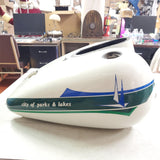 OEM Harley Birch White 2003 FLHPI Road King Police Escort CVO Classic Gas Tank