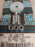 License Plate Bracket Allen Head Chrome Bolt Kit Harley FX Sportster Dyna Fatboy