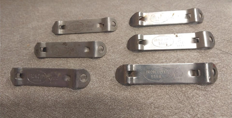 6 Small Vintage Iron Citty Beer Bottle Openers Pittsburgh Pa Beat'em Bucs