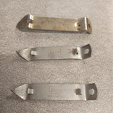 2 Vintage EKCO Chicago Bottle Opener USA Arcuate Profile Beer Can Tapper