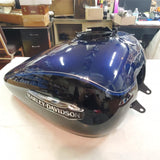 OEM Harley Vivid Black Big Blue Pearl FLHTCU Electra Glide Ult Gas Tank 61356-08