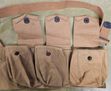 VTG WW1 U.S. Army 1918 L&D Inc. Bandoleer Ammo Belt Military Field Gear 8-18