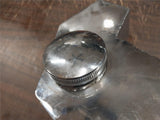 Vintage Hex Oil Tank Chopper Chrome Old School Shovelhead Panhead Gas Cap Used