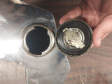 Vintage Hex Oil Tank Chopper Chrome Old School Shovelhead Panhead Gas Cap Used