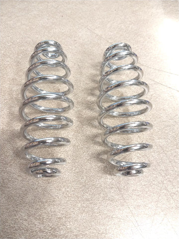 5" Pair Seat Springs XS Sportster Chrome Motorcycle Custom Chopper Bobber