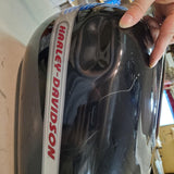 Vivid Black Brilliant Silver Ultra Classic FLHTCU Gas Tank FLHX Street Glide Roa