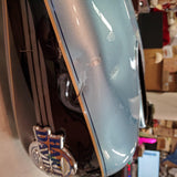 Harley Suede Blue Black Ultra Classic FLH Gas Tank Touring Glide 2004-07 Dents