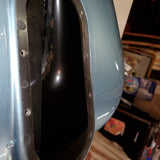 Harley Suede Blue Black Ultra Classic FLH Gas Tank Touring Glide 2004-07 Dents