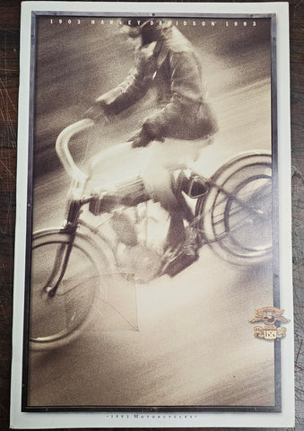 1993 Harley literature Full Size FLSTN Moo glide Nostalgia Softail Touring 11x17