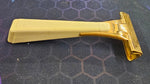 VTG Men's Schick Injector Safety Shaving Razor Gold Tone Metal White Handle box!