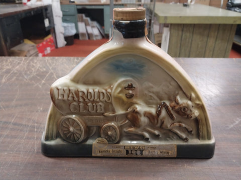 1969 Harolds Club Jim Beam "I want to quit winners" EMPTY Decanter Harold S Smit