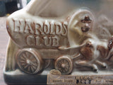 1969 Harolds Club Jim Beam "I want to quit winners" EMPTY Decanter Harold S Smit
