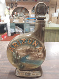 EMPTY Decanter Arizona Grand Canyon State Jim Beam Map on Back Bourbon Whiskey