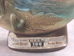 EMPTY Decanter Arizona Grand Canyon State Jim Beam Map on Back Bourbon Whiskey