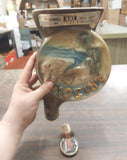 EMPTY Decanter Arizona Grand Canyon State Jim Beam Map on Back Bourbon Whiskey