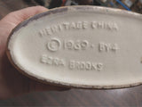 1969 EMPTY Arizona Decanter EZRA Brooks Desert Cowboy Heritage China Burbon Used