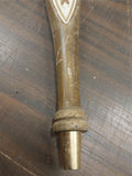 Vintage Stroh's Beer Tap Wooden Handle Double Sided Logo Detroit 1970?