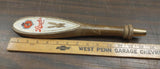 Vintage Stroh's Beer Tap Wooden Handle Double Sided Logo Detroit 1970?