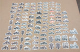 103 Small Harley Davidson Variety Motorcycle Stickers Choppers Skulls Flames NEW