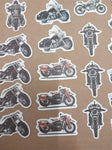 103 Small Harley Davidson Variety Motorcycle Stickers Choppers Skulls Flames NEW