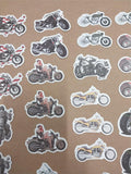 103 Small Harley Davidson Variety Motorcycle Stickers Choppers Skulls Flames NEW