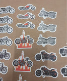 103 Small Harley Davidson Variety Motorcycle Stickers Choppers Skulls Flames NEW