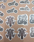 103 Small Harley Davidson Variety Motorcycle Stickers Choppers Skulls Flames NEW