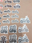 103 Small Harley Davidson Variety Motorcycle Stickers Choppers Skulls Flames NEW