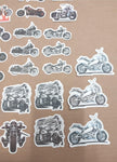 103 Small Harley Davidson Variety Motorcycle Stickers Choppers Skulls Flames NEW