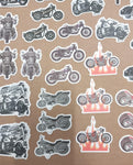 New Variety 90 Small Harley Davidson Stickers Choppers Skulls Flames Motorcycles