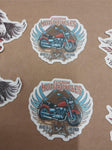 30 Vtg Harley Davidson Small Stickers Indian Choppers Dark Sons V Rod Route 666