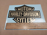 Gold & Black Harley-Davidson MC Bar Shield Decal Sticker Decal fairing 6 X 8