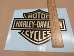 Gold & Black Harley-Davidson MC Bar Shield Decal Sticker Decal fairing 6 X 8