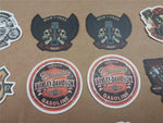 26 Small Harley Davidson Sticker Vtg Skulls Engine Texaco Racing Team Variety