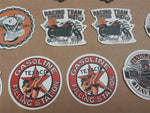 26 Small Harley Davidson Sticker Vtg Skulls Engine Texaco Racing Team Variety