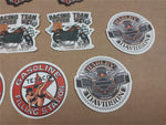 26 Small Harley Davidson Sticker Vtg Skulls Engine Texaco Racing Team Variety