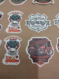 Vtg 44 Small Harley Davidson Stickers Triumph American Flames RT66 Skulls Women