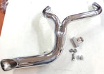 Damaged Lake 2 to 1 Turnout Header Exhaust Pipe Harley Softail Dyna Chopper Twin