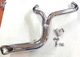 Damaged Lake 2 to 1 Turnout Header Exhaust Pipe Harley Softail Dyna Chopper Twin