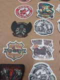 Vtg 52 Pack Variety Small Harley Davidson Stickers Skulls Engines Bikes Texaco