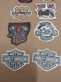 Vtg 52 Pack Variety Small Harley Davidson Stickers Skulls Engines Bikes Texaco