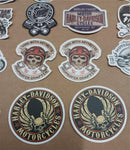 Vtg 52 Pack Variety Small Harley Davidson Stickers Skulls Engines Bikes Texaco