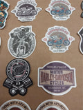 Vtg 52 Pack Variety Small Harley Davidson Stickers Skulls Engines Bikes Texaco