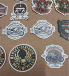 Vtg 52 Pack Variety Small Harley Davidson Stickers Skulls Engines Bikes Texaco