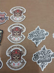 Vtg 52 Pack Variety Small Harley Davidson Stickers Skulls Engines Bikes Texaco