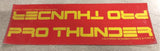 Sticker Decal Bikes Red Gold Pro Thunder Frames Racing BMX Huffy Red Gold